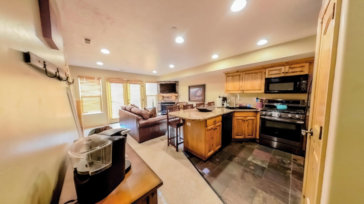 Enjoy preparing meals in the modern kitchen. 