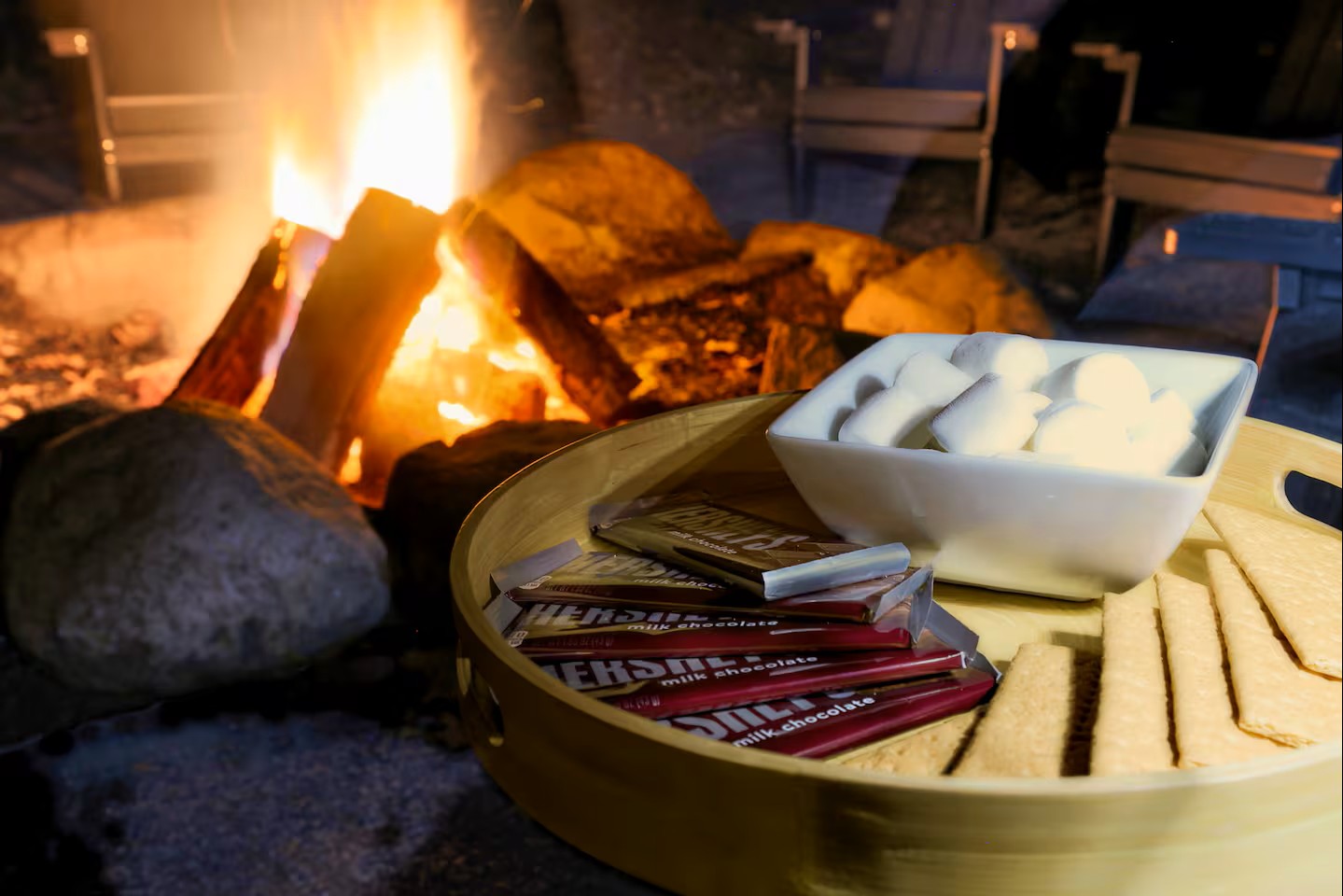 S'mores by the fire