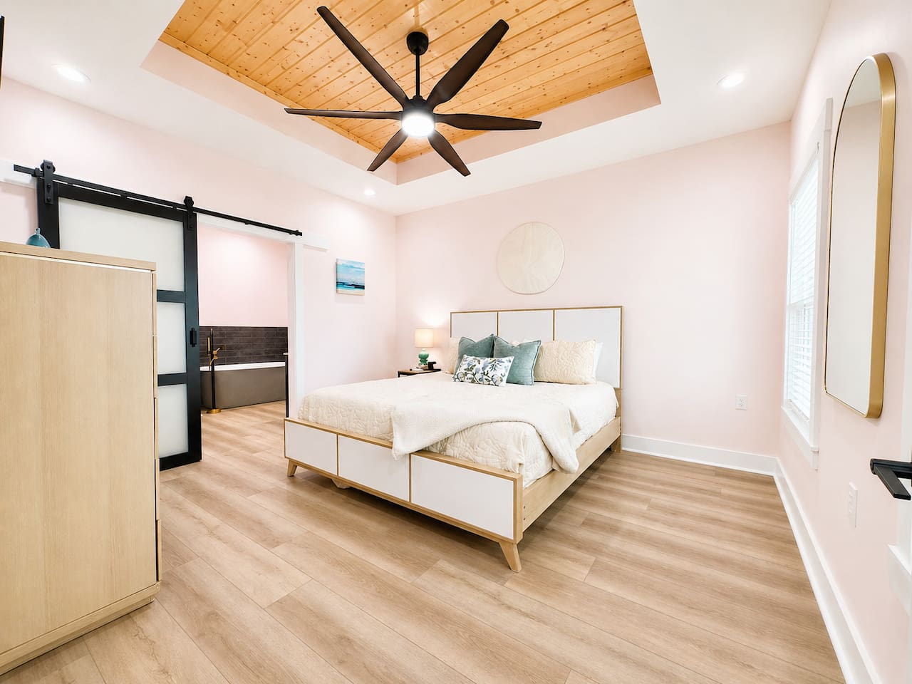 Welcome to a calm, cozy bedroom designed for restful nights.