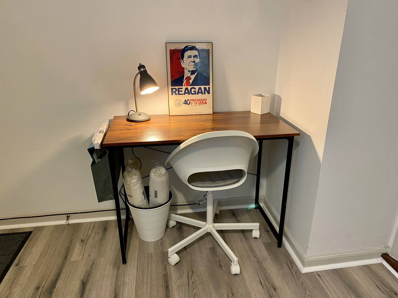additional work station if needed in the den. 