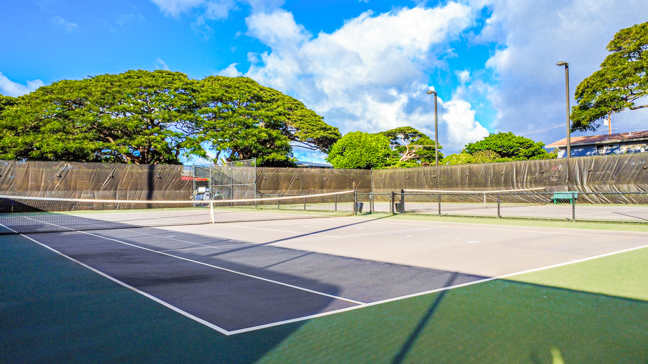 Perfect your serve between pool dips!
