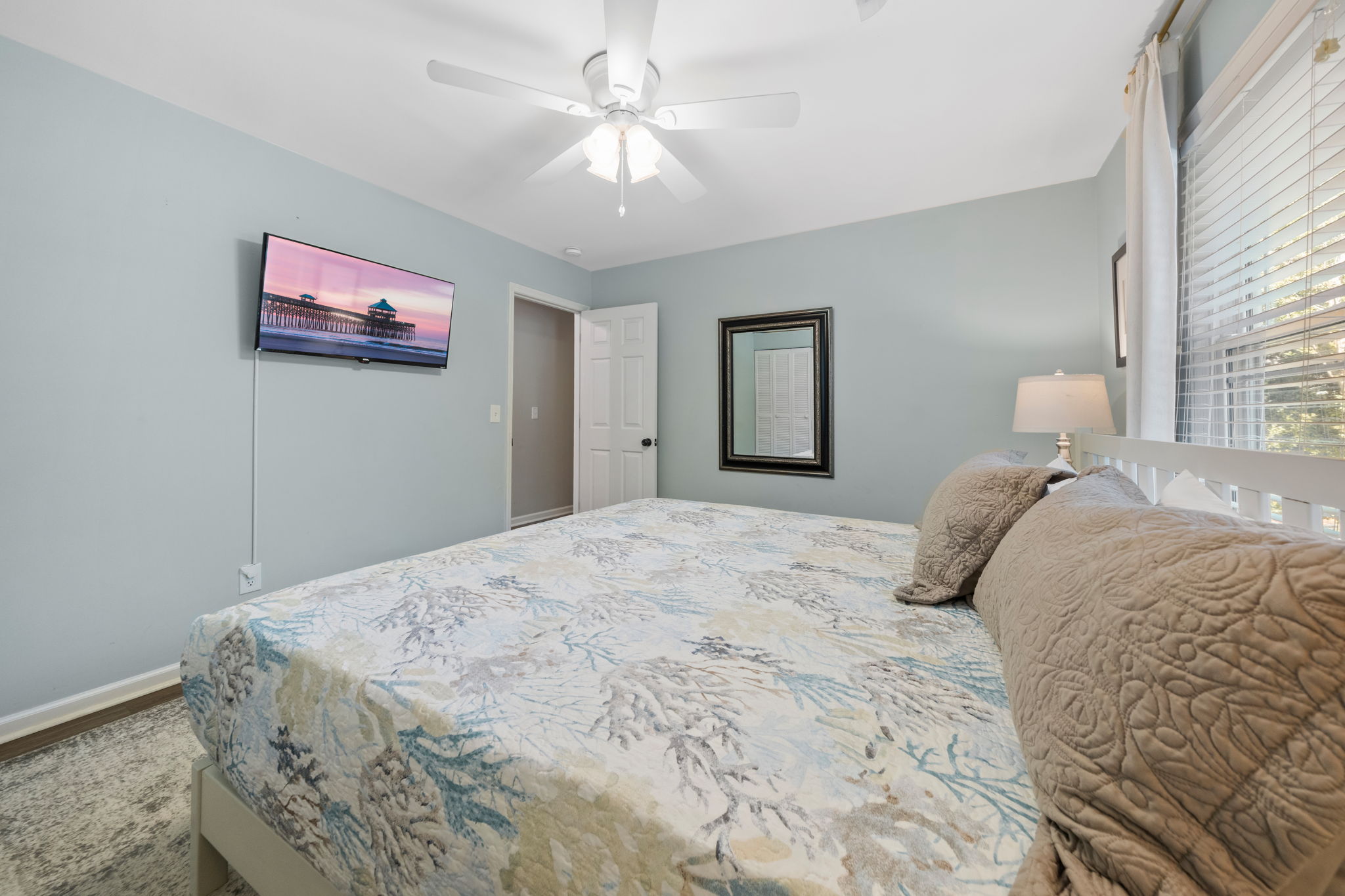 King Bedroom 2 | IOP Escapes Beach Blessing | 3705 Hartnett Blvd, Isle of Palms, SC