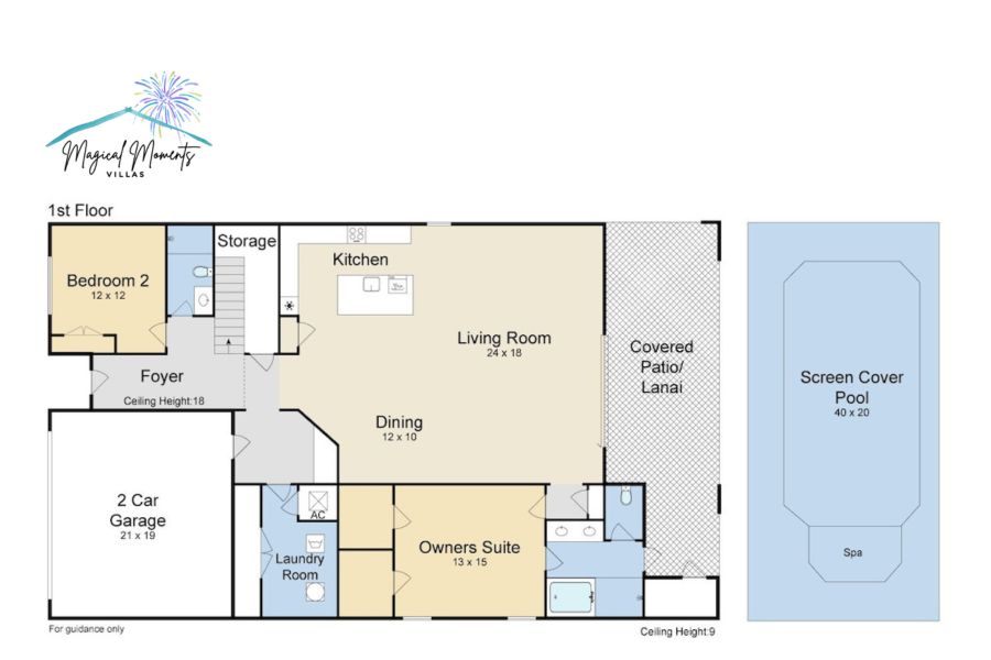 1st floor map