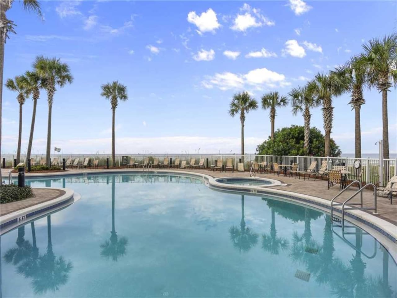 Cool off at the pool or relax in the spa.  There is also a kiddy pool for the little ones to splash around in. 