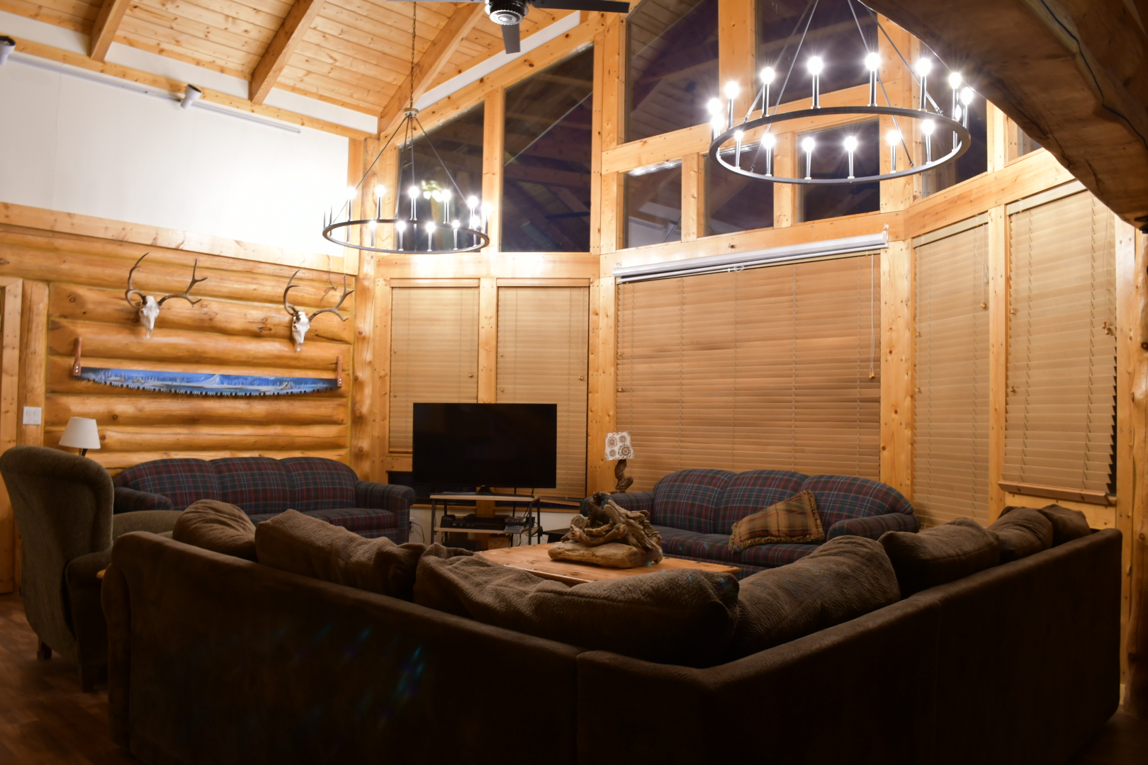 living area at night