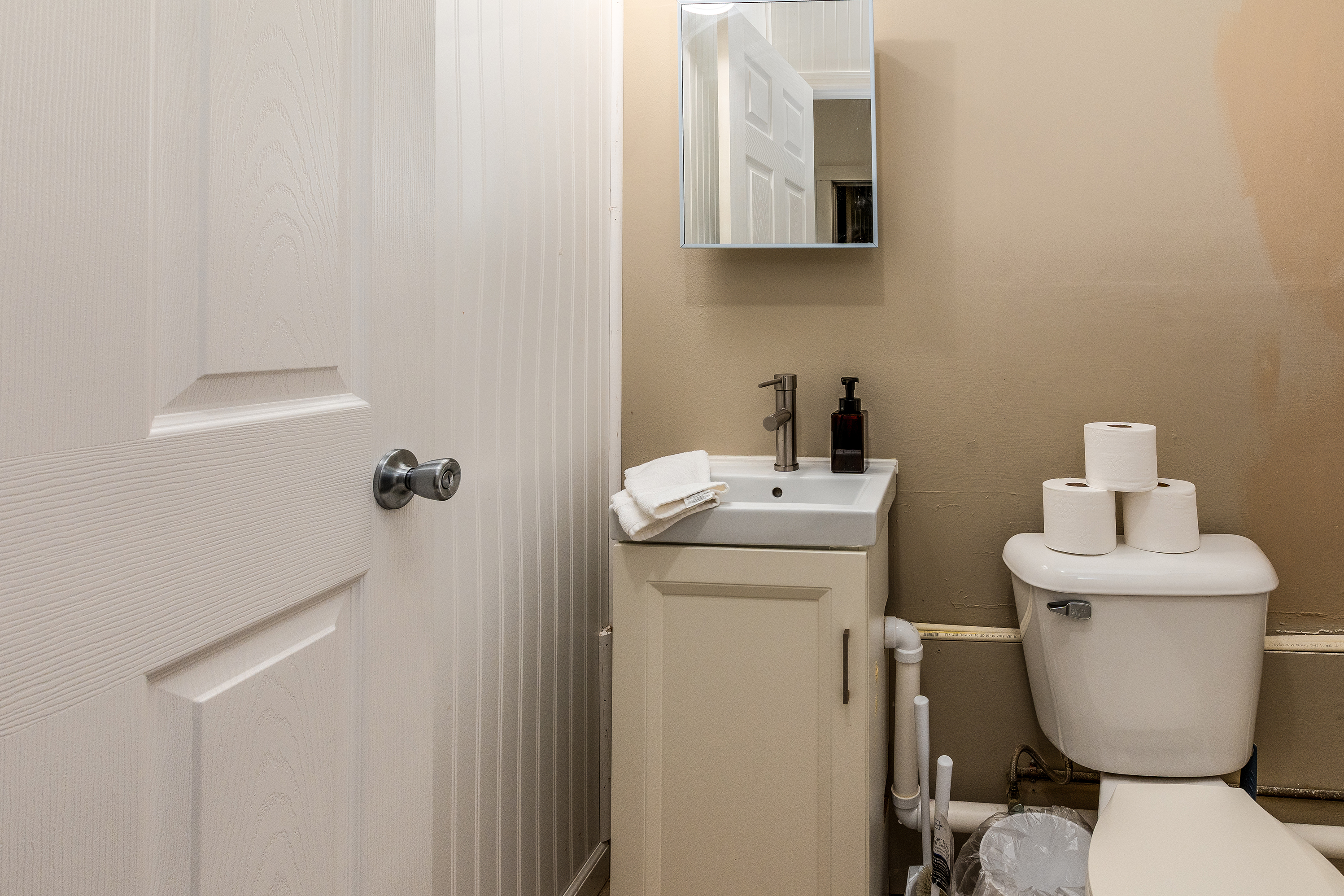 Half Bath in Laundry Room