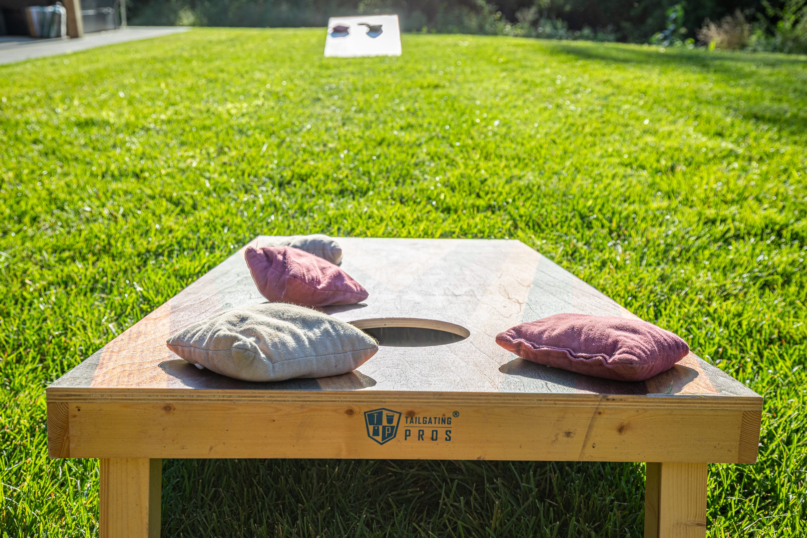 Outdoor gatherings aren’t complete without a round of cornhole!