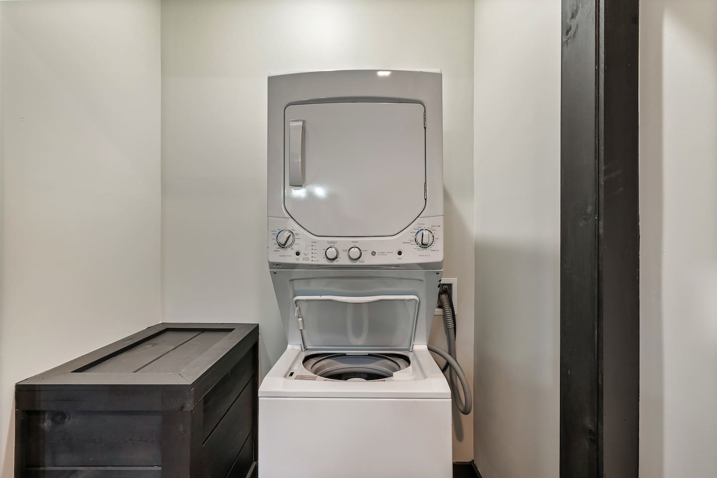In-cabin washer and dryer for your convenience.