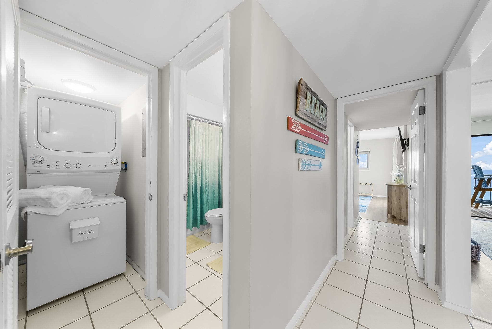 Laundry facilities are provided in-house for self-serve use during your entire stay