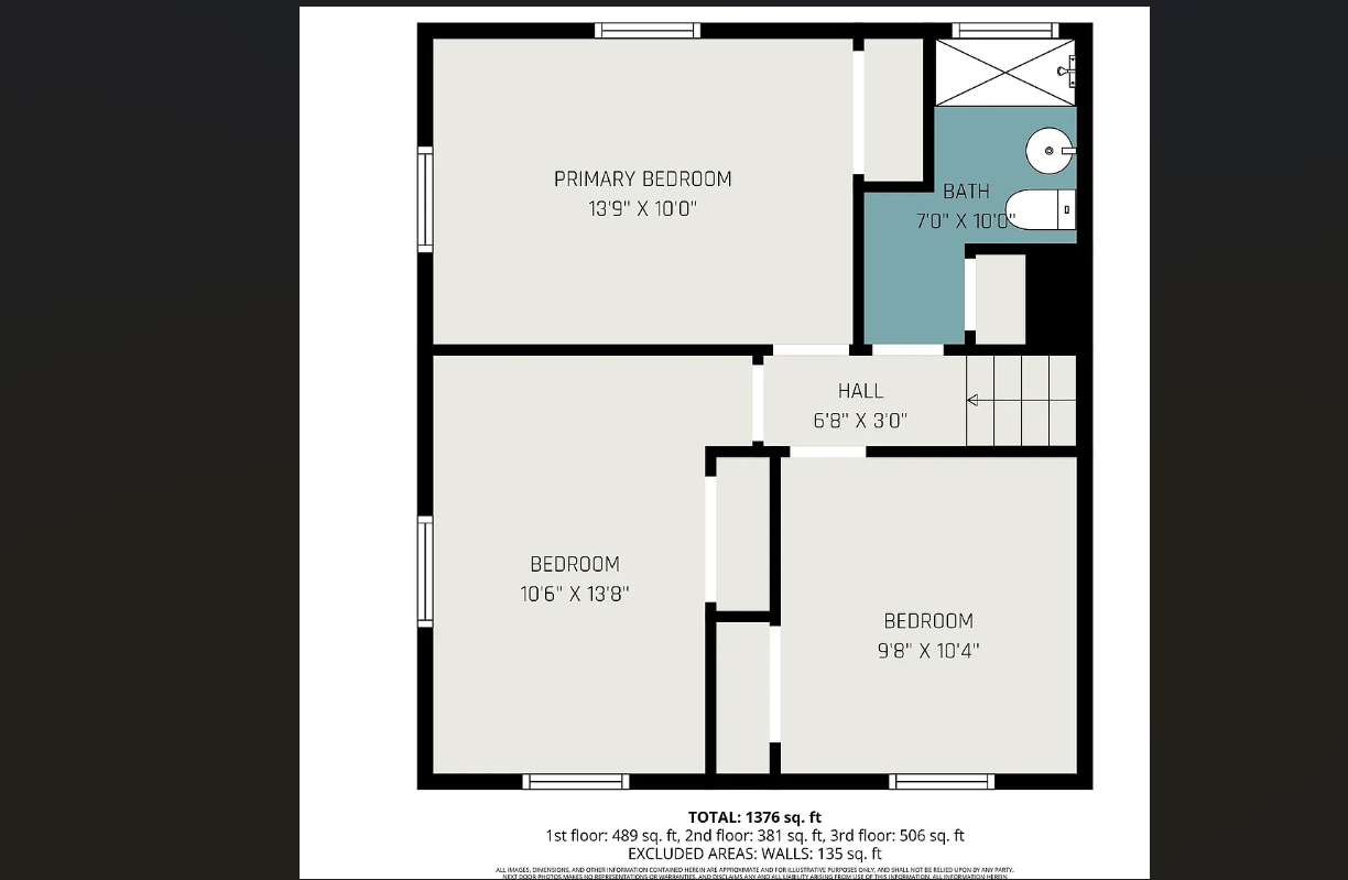 Coming July 2026. Winston Parkview. Floorplan of upstairs. Featuring King Bedroom, Queen Bedroom with workstation, and two twin xl Bedroom. Fresh paint, new lvp flooring, brand new furniture with our signature touches to make it feel like home.