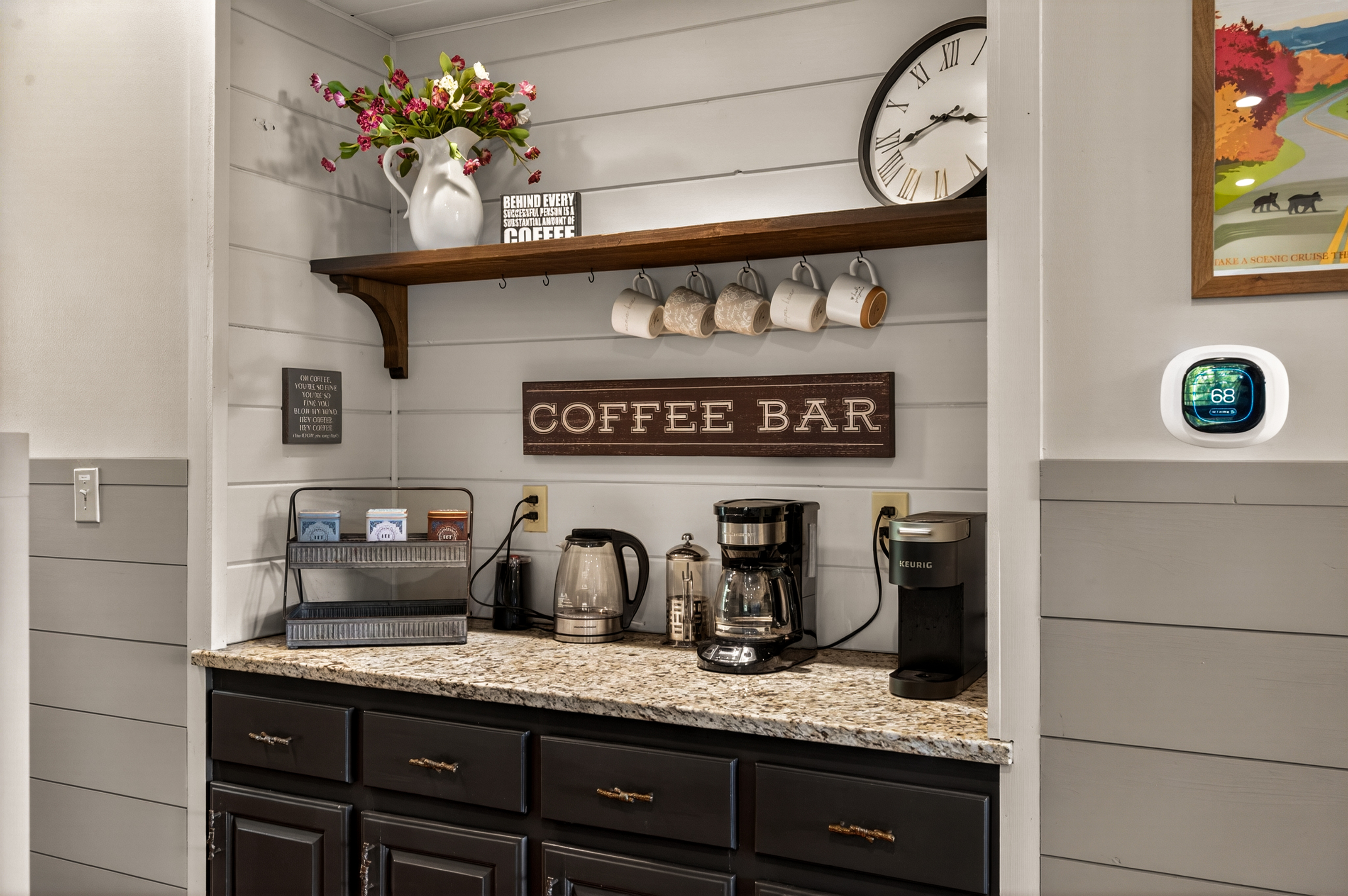 Enjoy the Coffee Bar...perfect way to start the morning