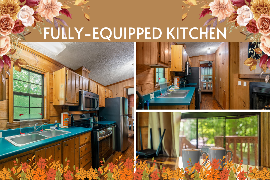 Whip up home-cooked meals in this fully equipped kitchen space
