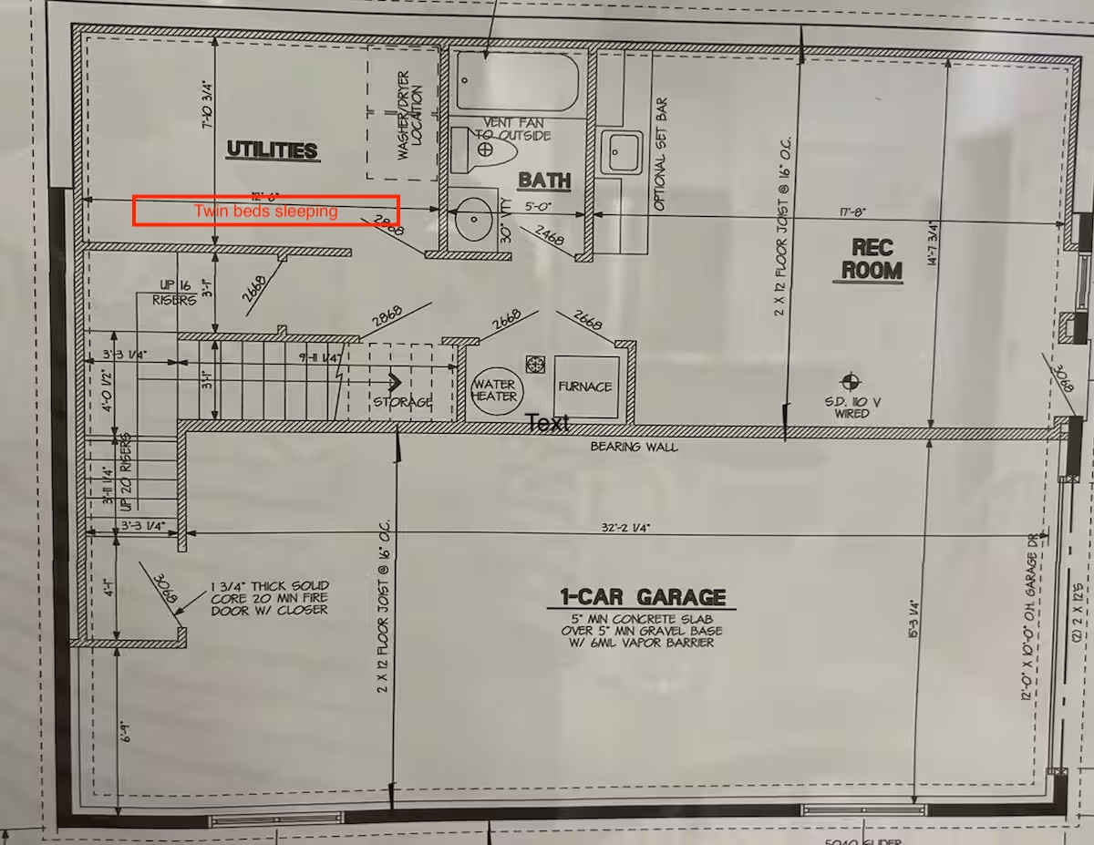 lower level floor plan