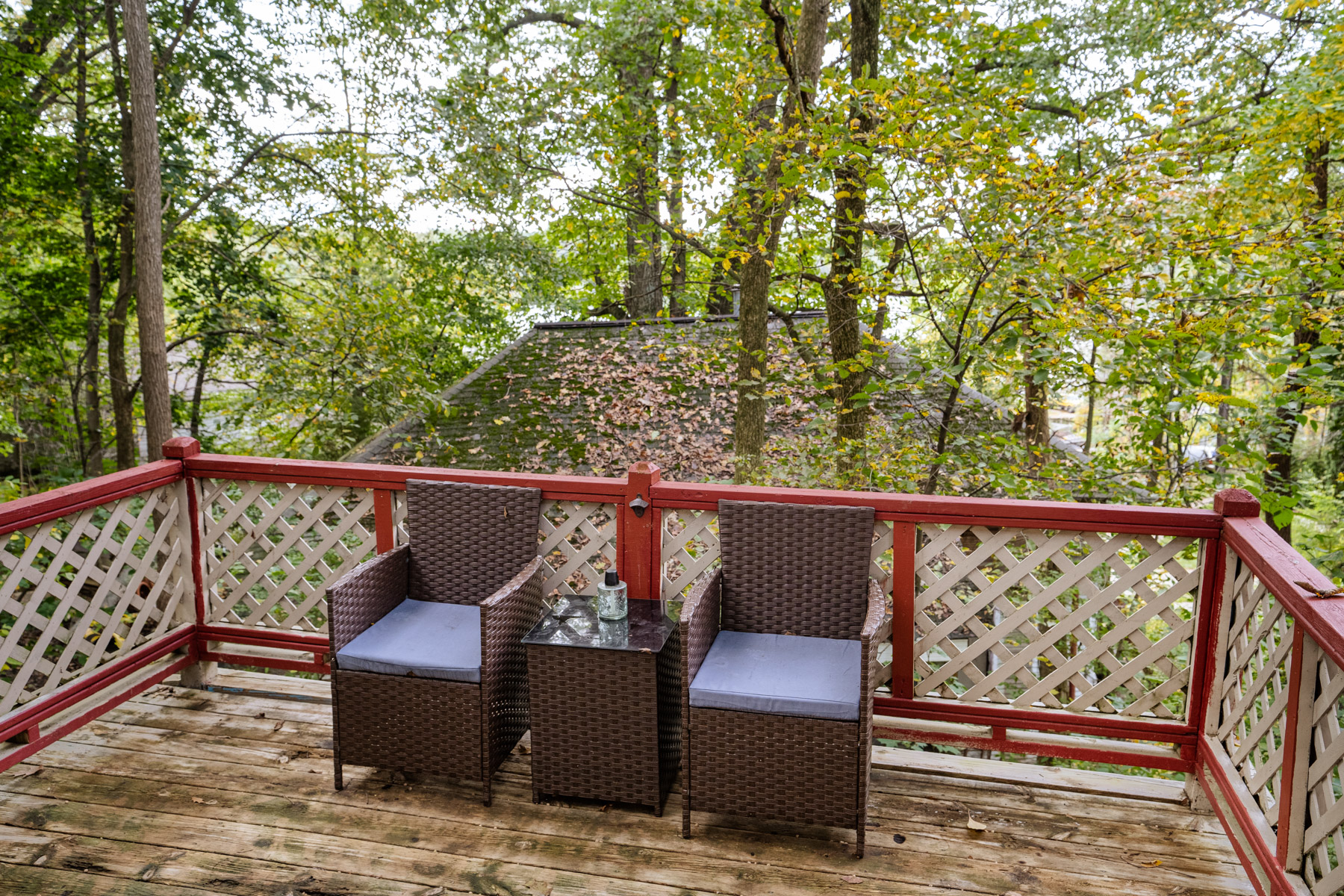 Deck looking over to Lake