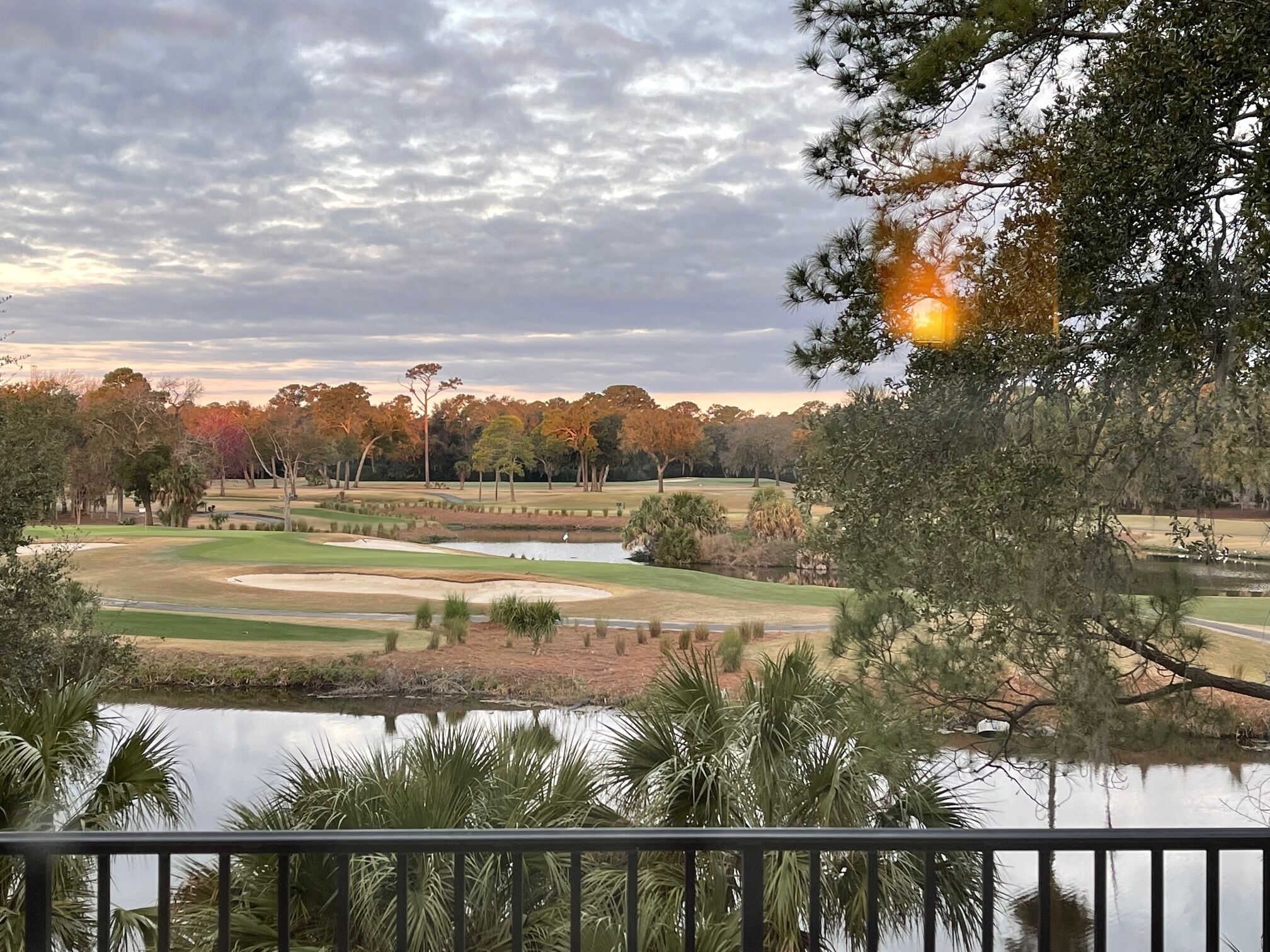 Gorgeous Views of Golf course,  lagoon, & bird island from our 2nd level Balcony