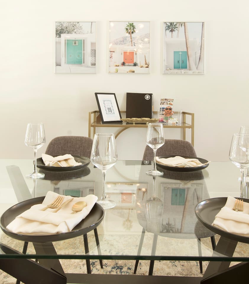 Dinnerware is provided to make your stay as comfortable as possible