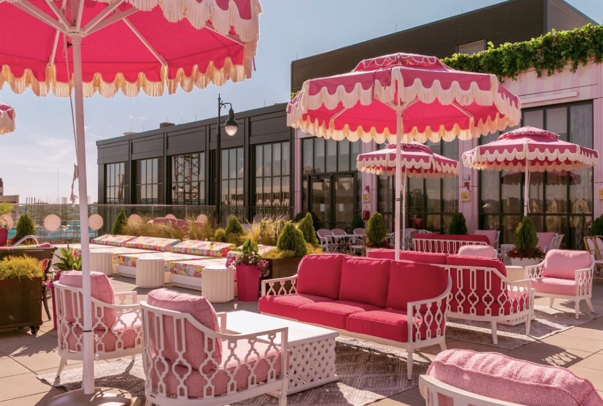 At the graduate hotel on the rooftop. You will most likely need a reservation. 