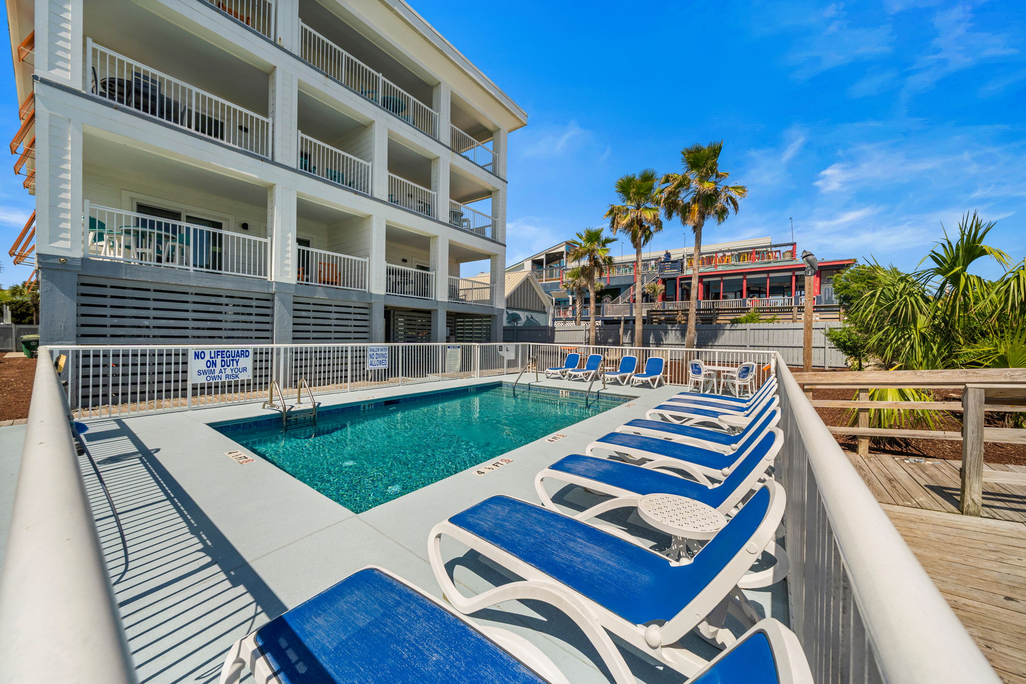 Pool  | Morning Sunrise | 302 Oceanview | 1116 Ocean Blvd, Isle of Palms, SC | IOP Escapes