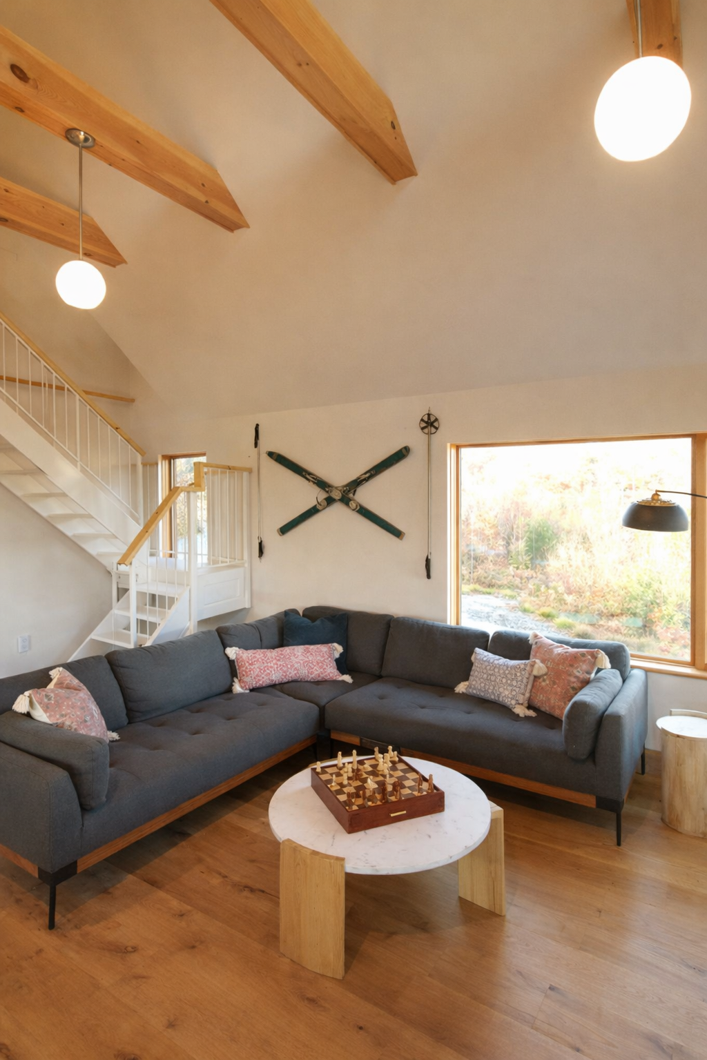 Comfortable living space designed for relaxing together