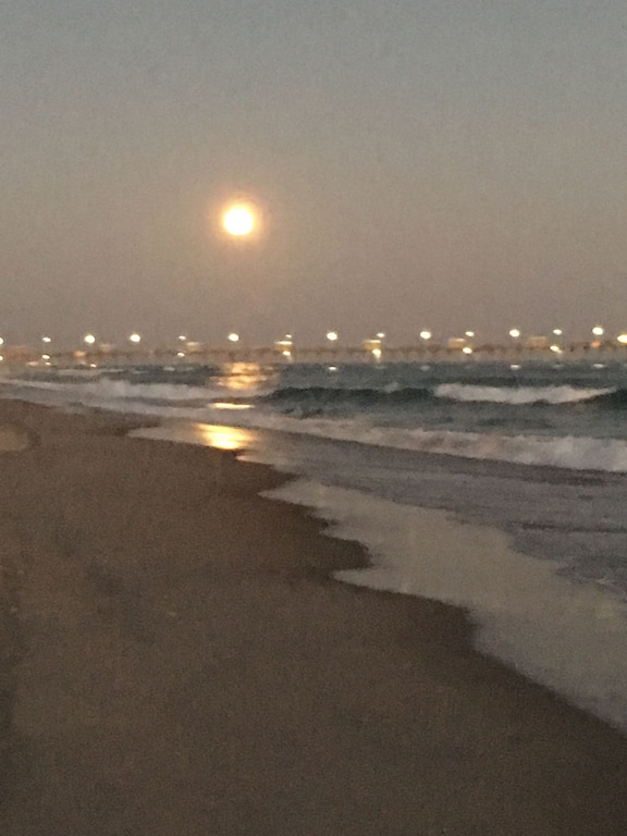 Moon over the Pier