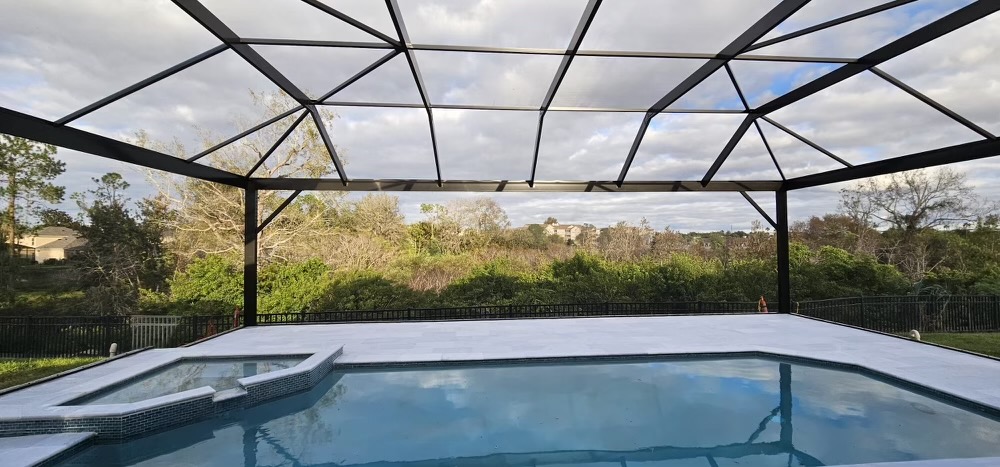 New Extended Pool Deck! New pictures with furniture coming soon!