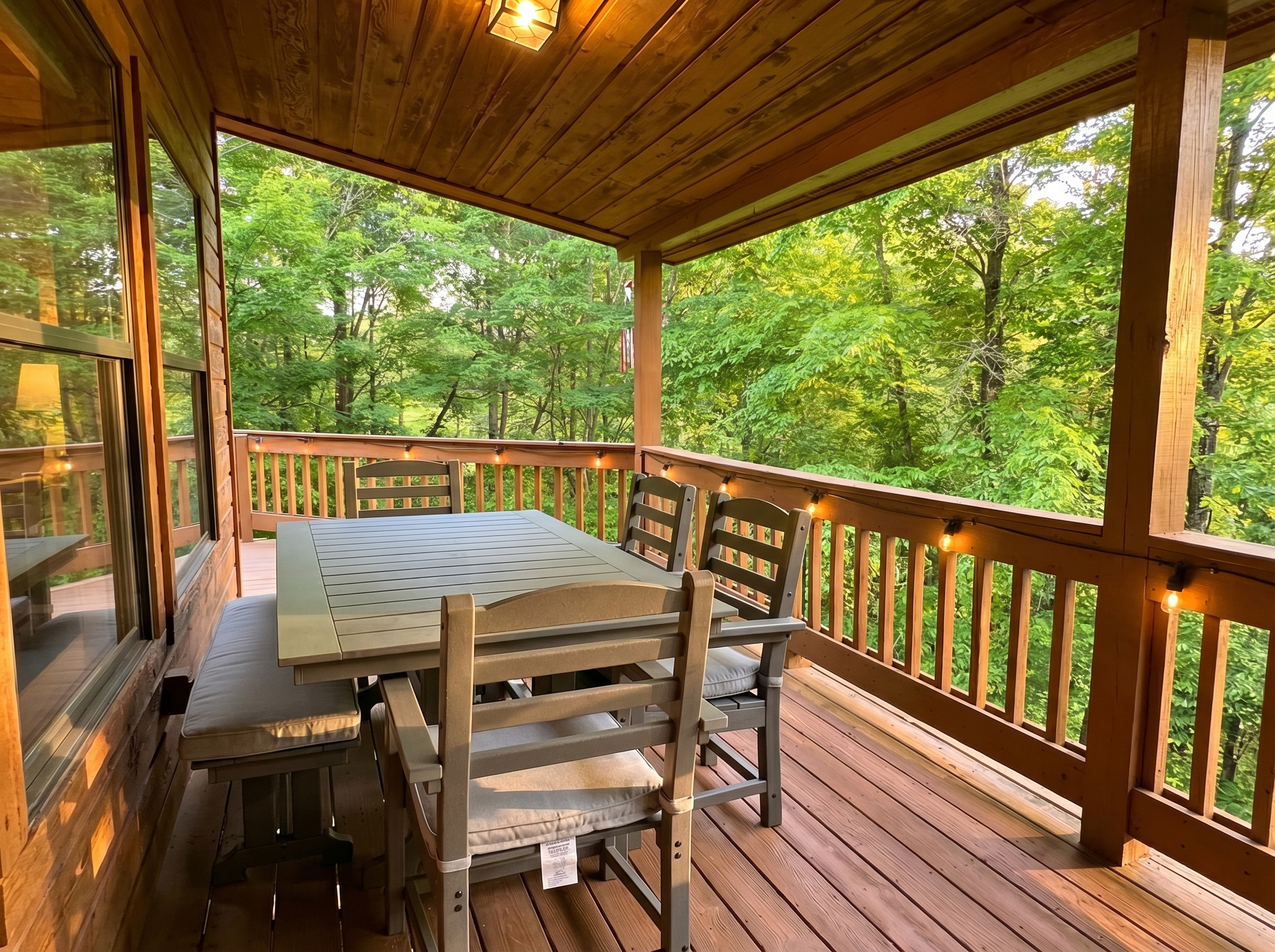 Enjoy outdoor dining or a great game of cards