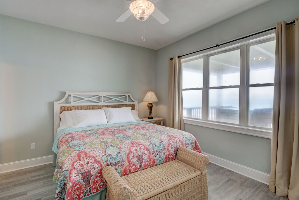 Sun oceanfront master bedroom with king bed