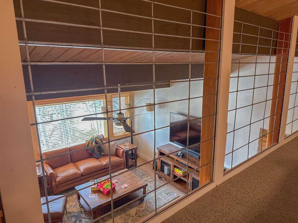 and a really fun vantage point of the tv...