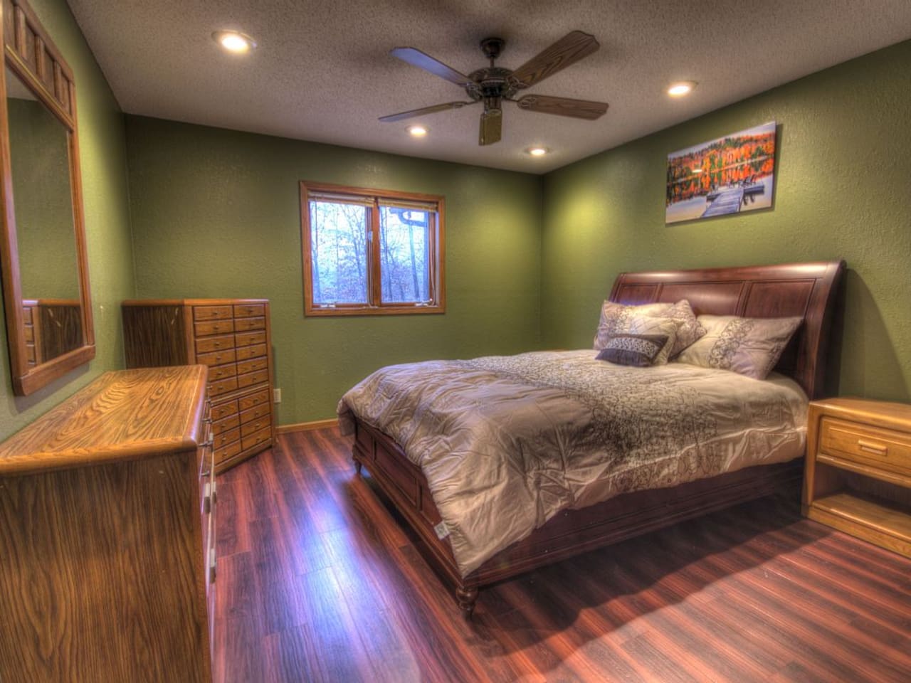 Bedroom, lake view, upper level