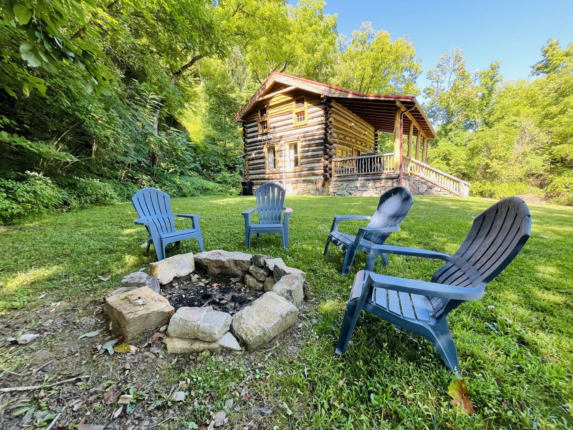 Enjoy a night of sitting by the fire, roasting marshmellows & telling stories