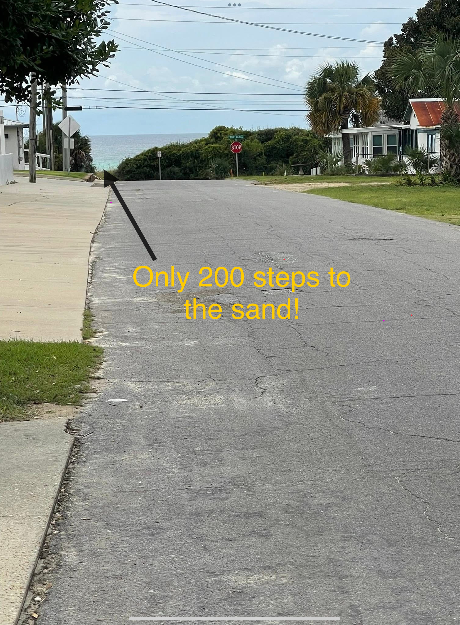 Roadway to the beach