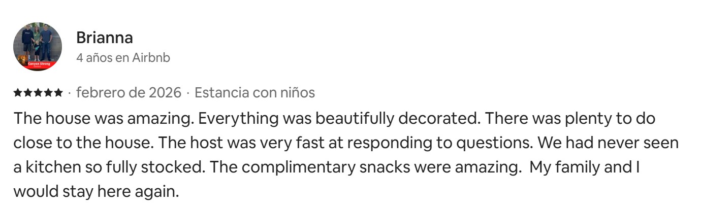Review from Previous Listing in Airbnb