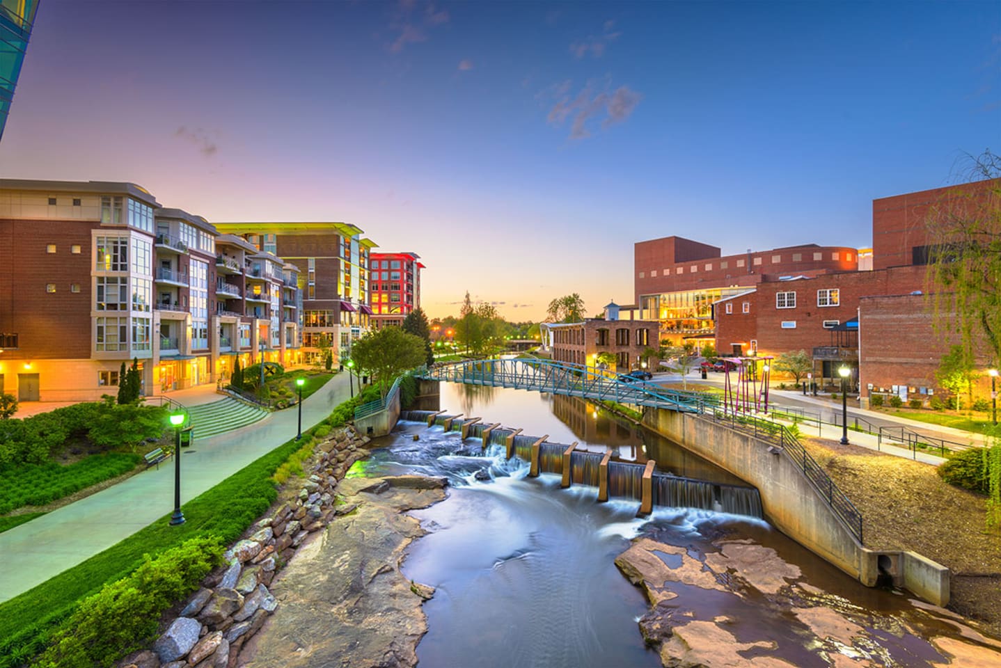 Falls Park on the Reedy, a 32-acre Urban Park in downtown Greenville