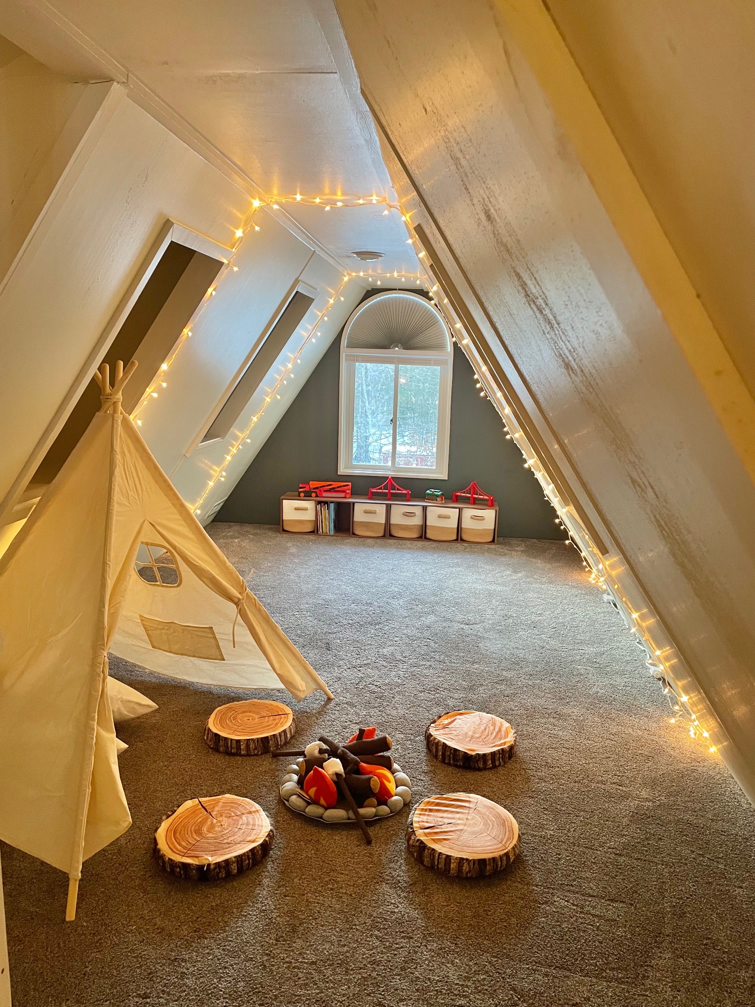 Kids playroom with toys