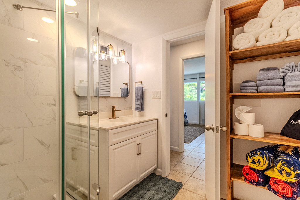 A generous supply of towels!