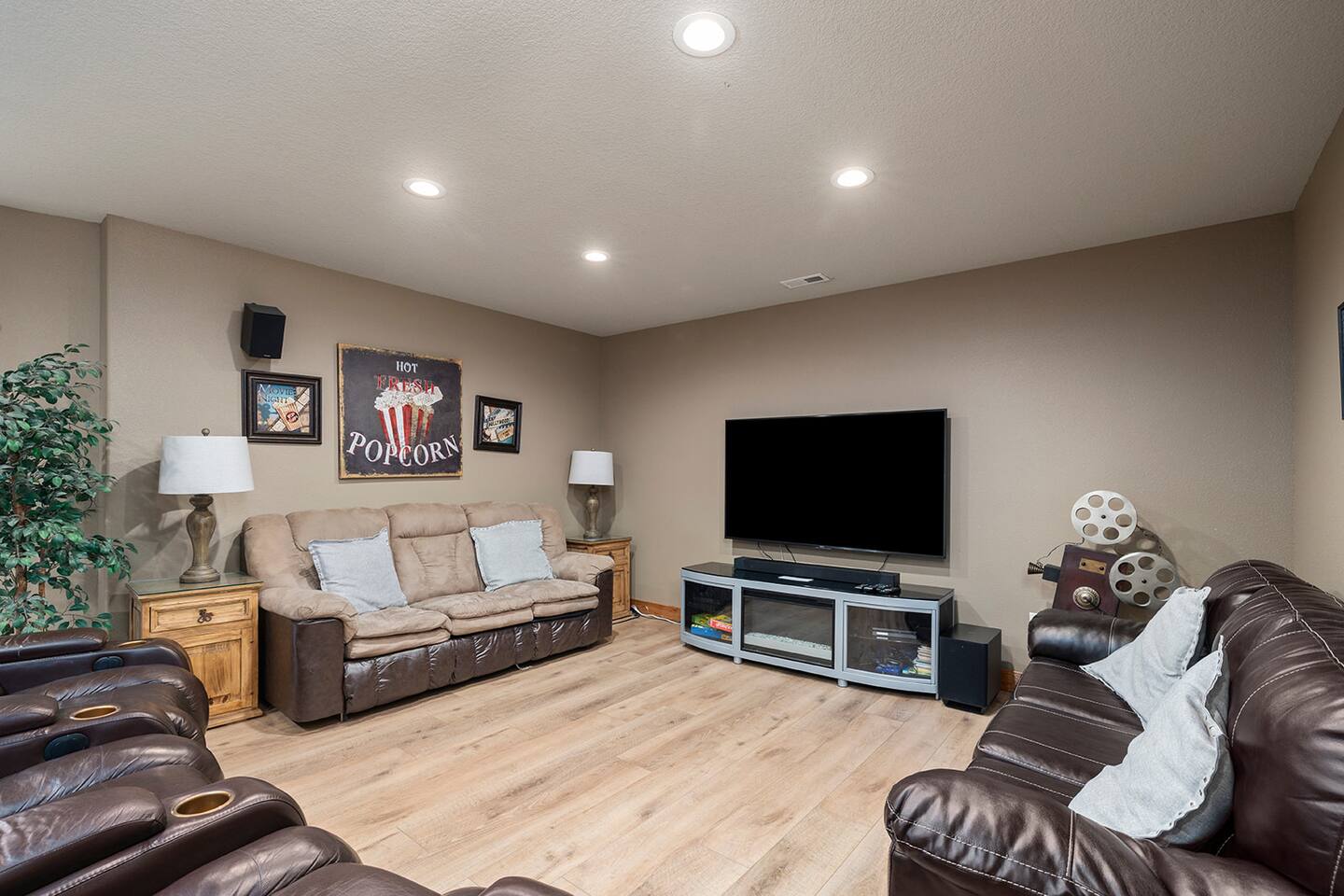 Lower level theater area 