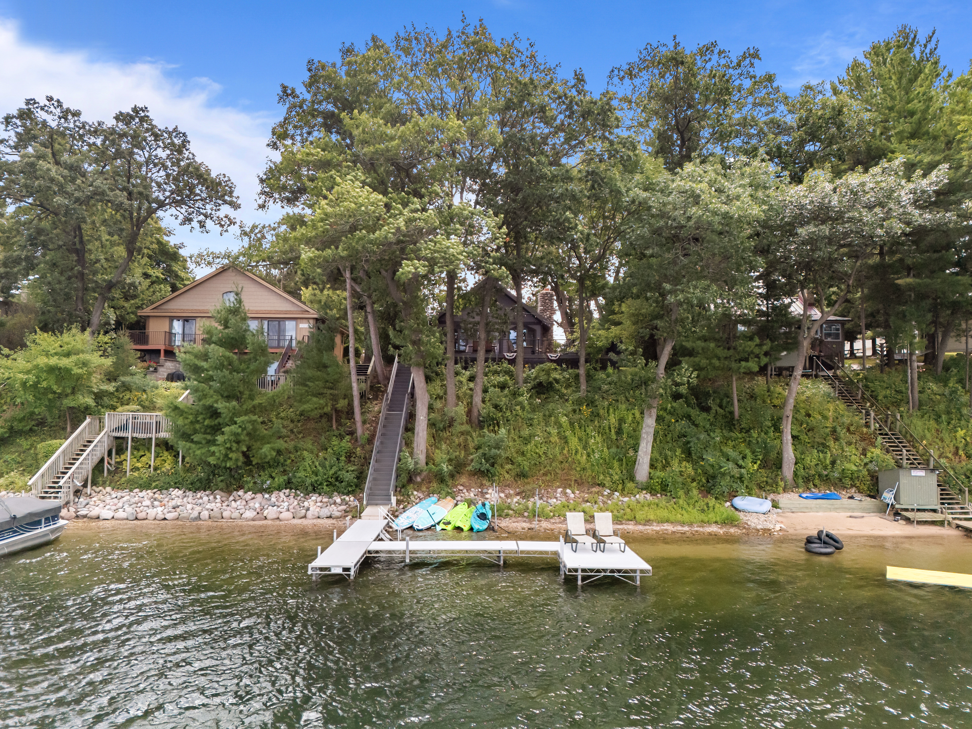 Even with nearby neighbors, the property offers a true sense of privacy and peaceful retreat.