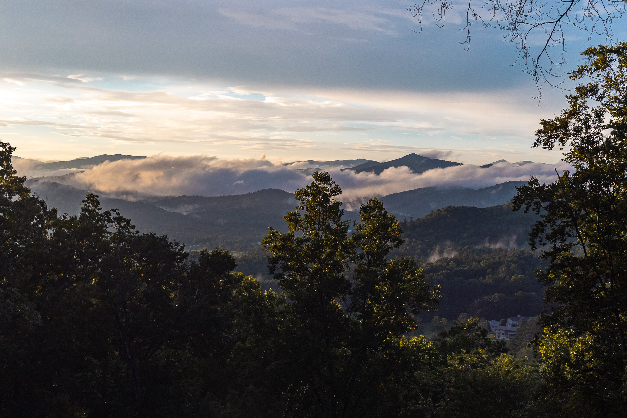 {Panoramic Mountain Views} Misty mornings and layers of Blue Ridge peaks create an ever-changing backdrop from Canopy Club.