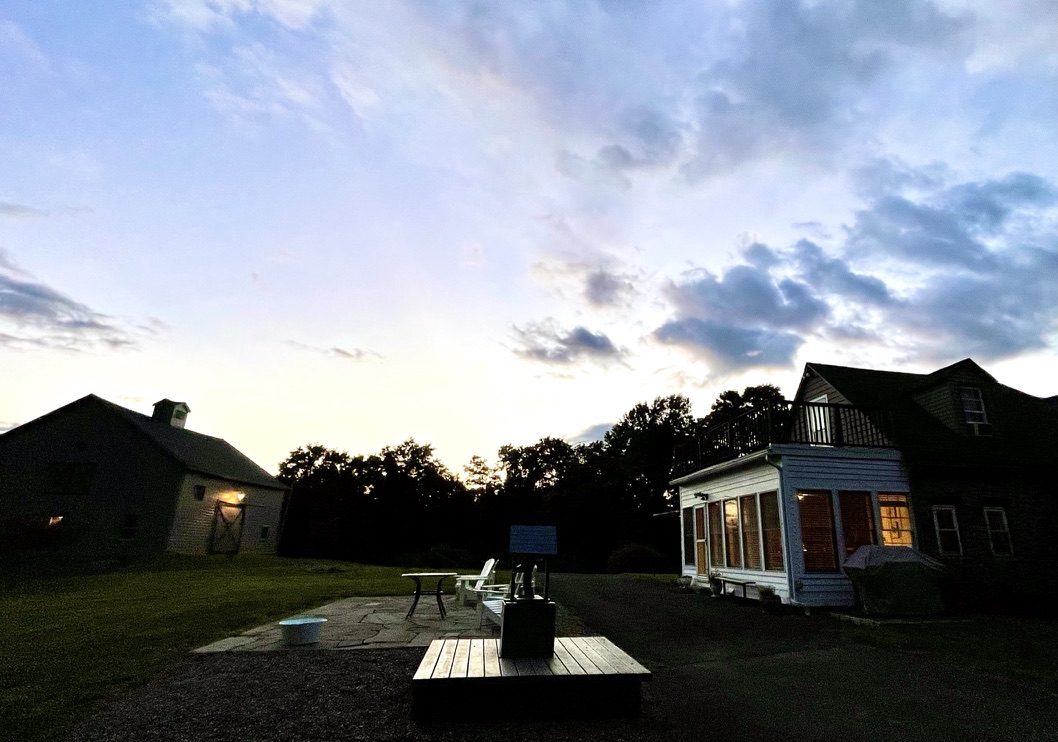 Stone house and barn apartments offer separate private spaces for family and friends to gather easily, and also retreat and recharge apart.