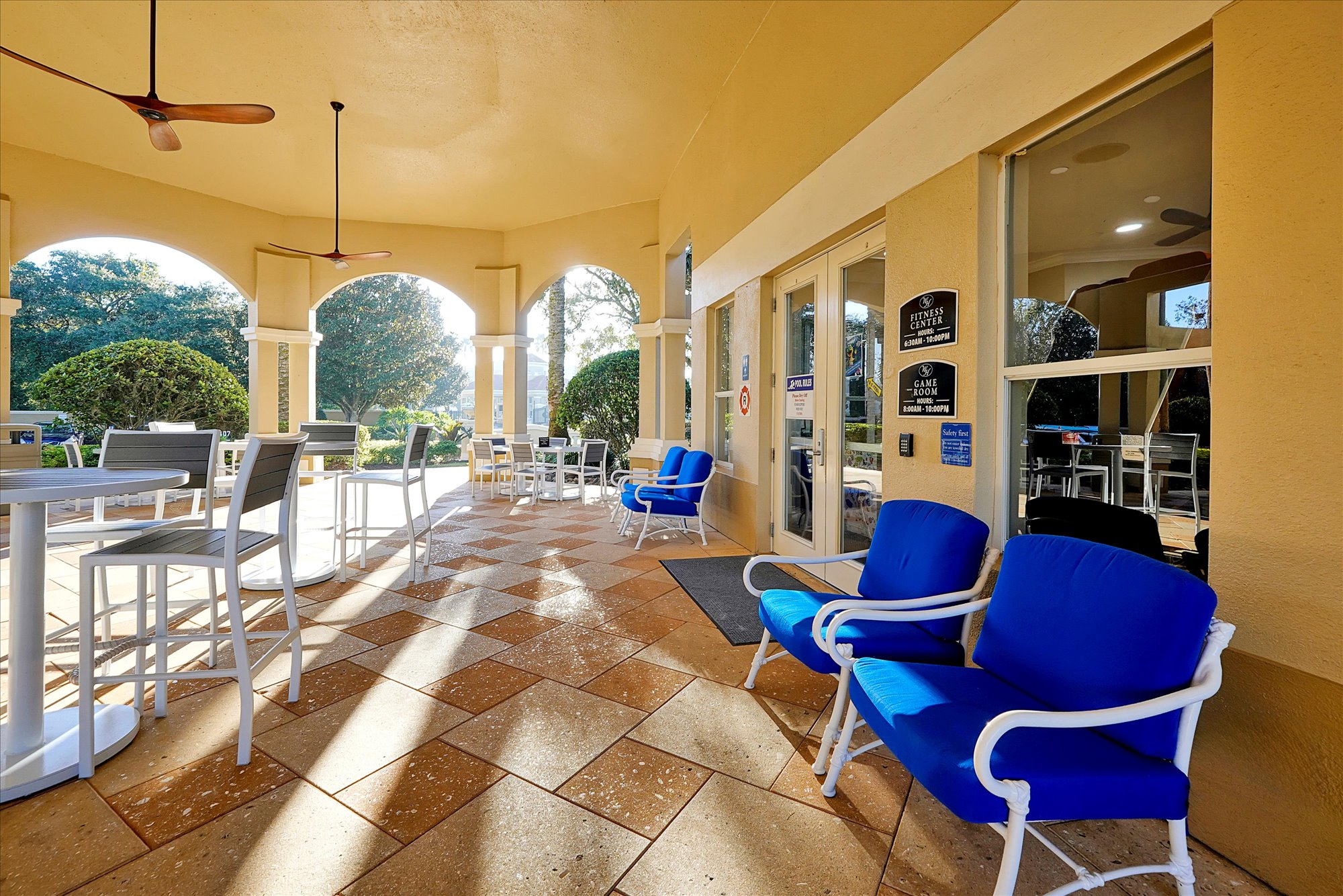 Clubhouse convenience store entrance