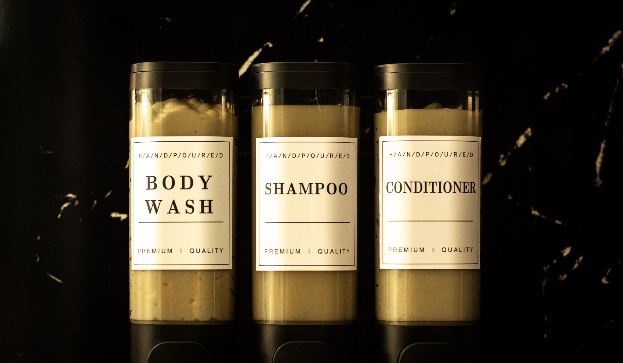 Dove Body Wash and Tre Semme Shampoo and Conditioner