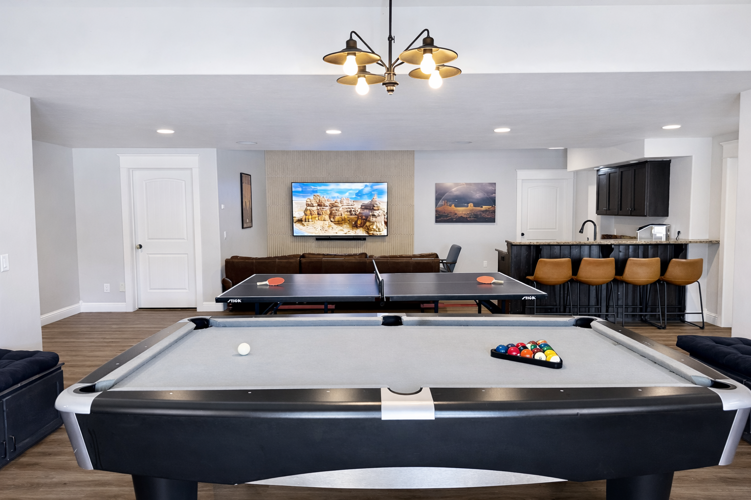 Pool and Ping Pong Game room