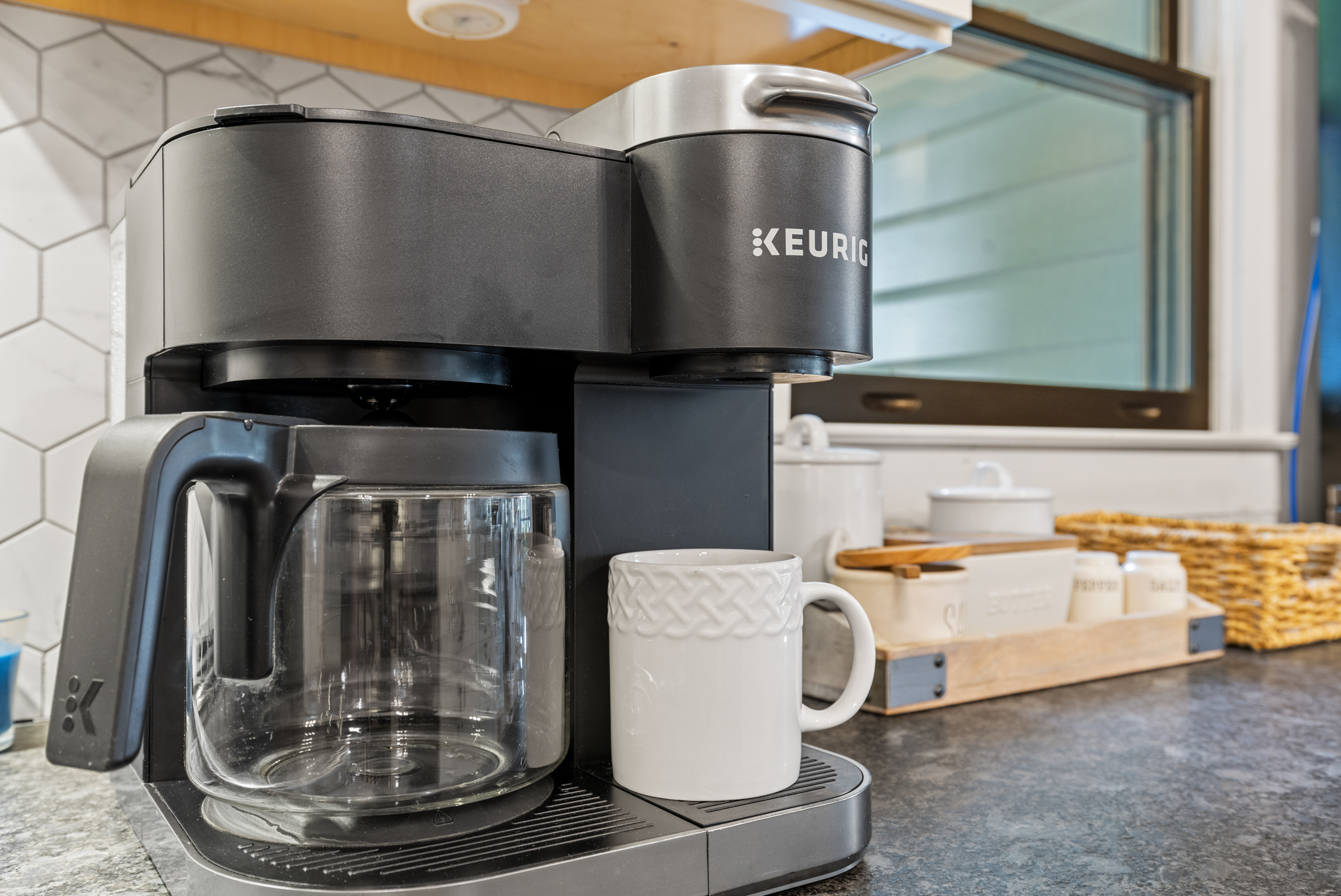 Start your morning with a fresh cup of coffee before heading out to explore Ellijay or the river.