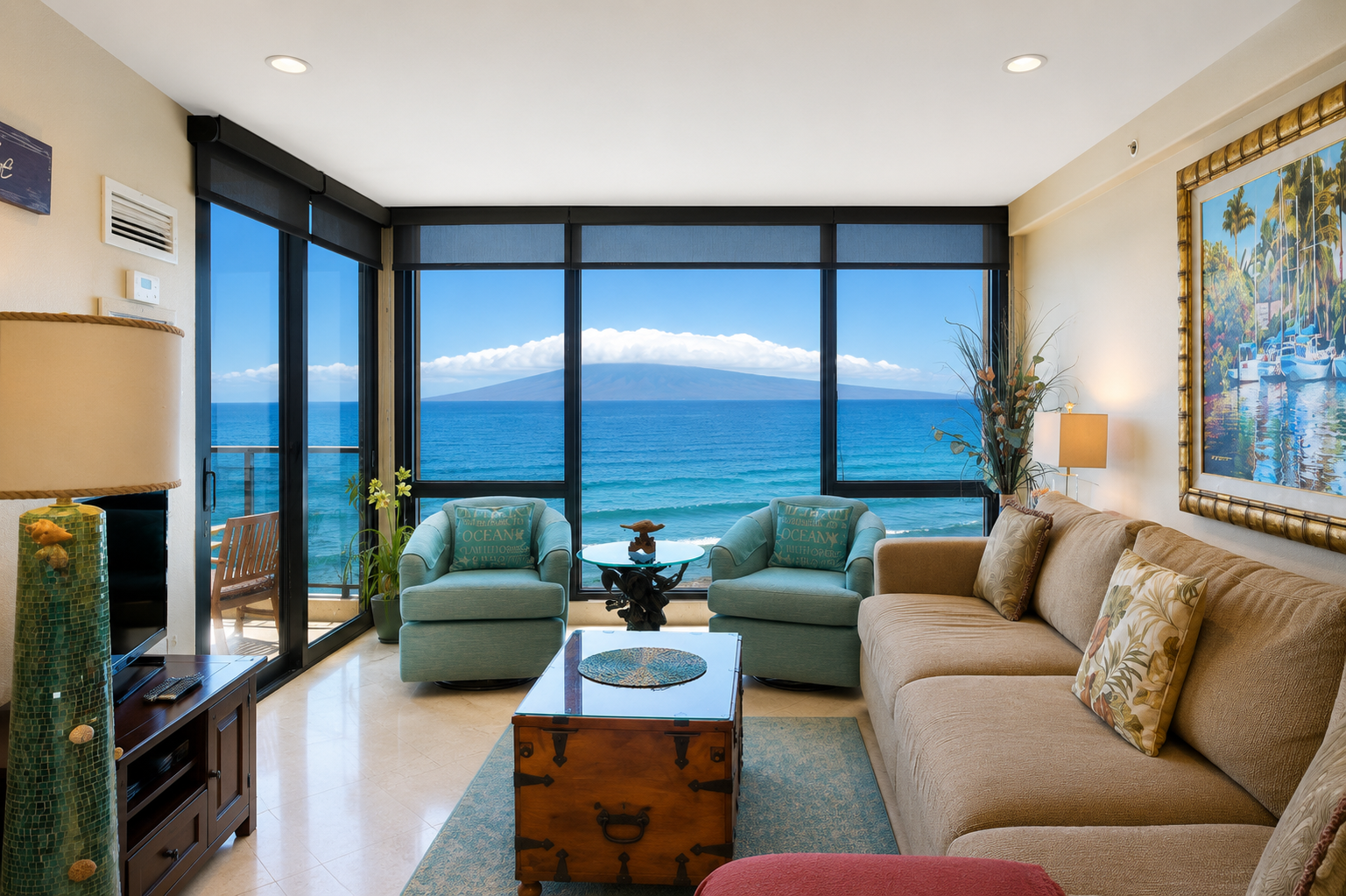 Relaxation zone (and a sofa bed that sleeps your 3rd and 4th guests)