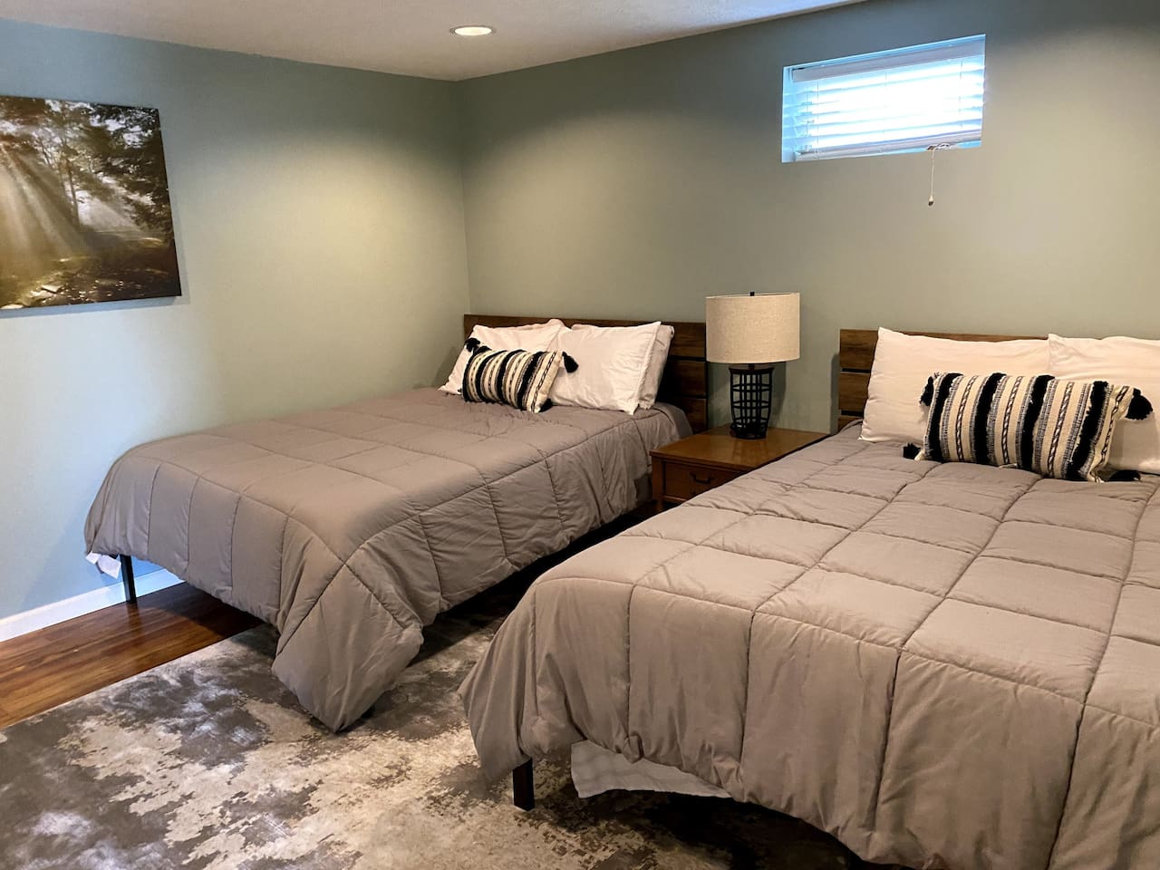 Wake up to views and fresh air—2 queen beds and a walk-out right from your room 