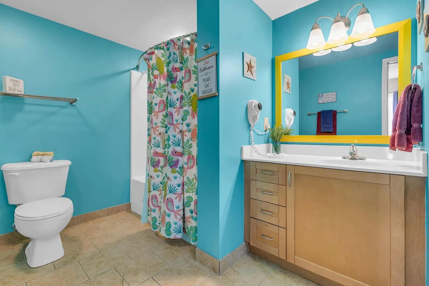 Relaxing bath area