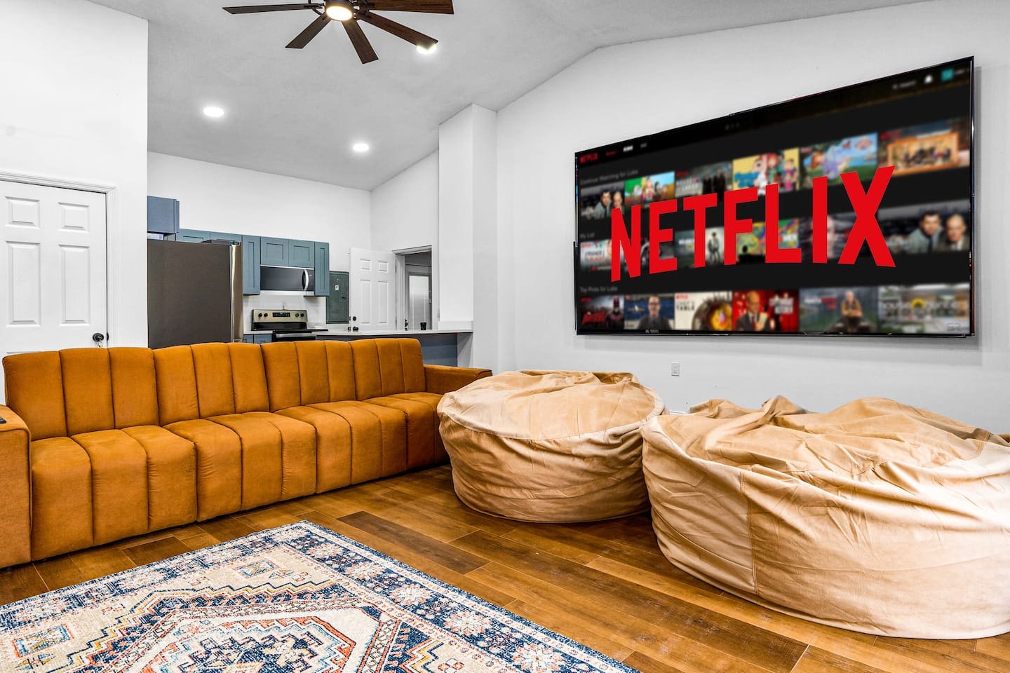 Watch 4 games at once on 4-75" TVs or combine them all to create one MASSIVE  150-inch video screen. That's over 10-feet Wide! 