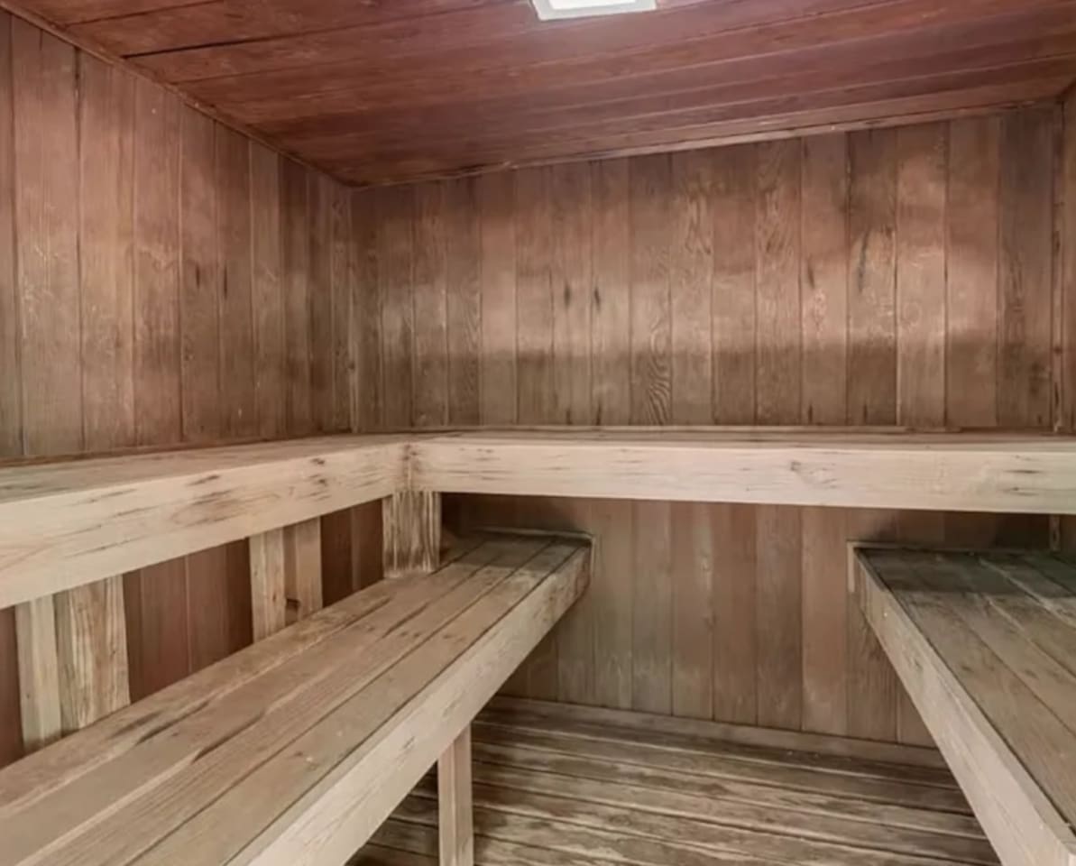Sauna in indoor pool area