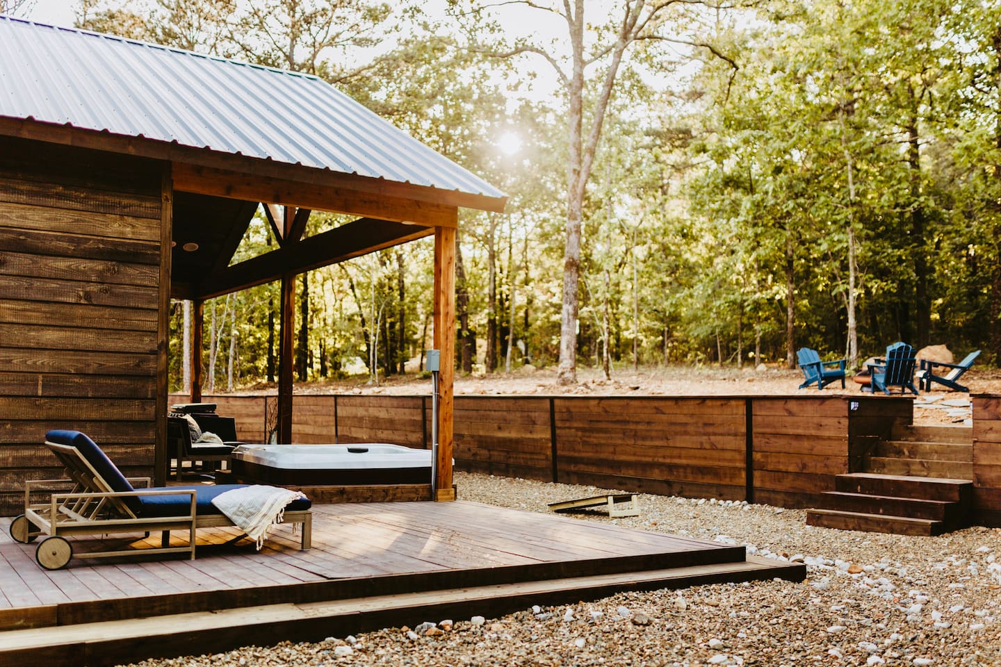 Take in the fresh air and views on the back deck while enjoying your morning coffee or while stargazing in the evenings.