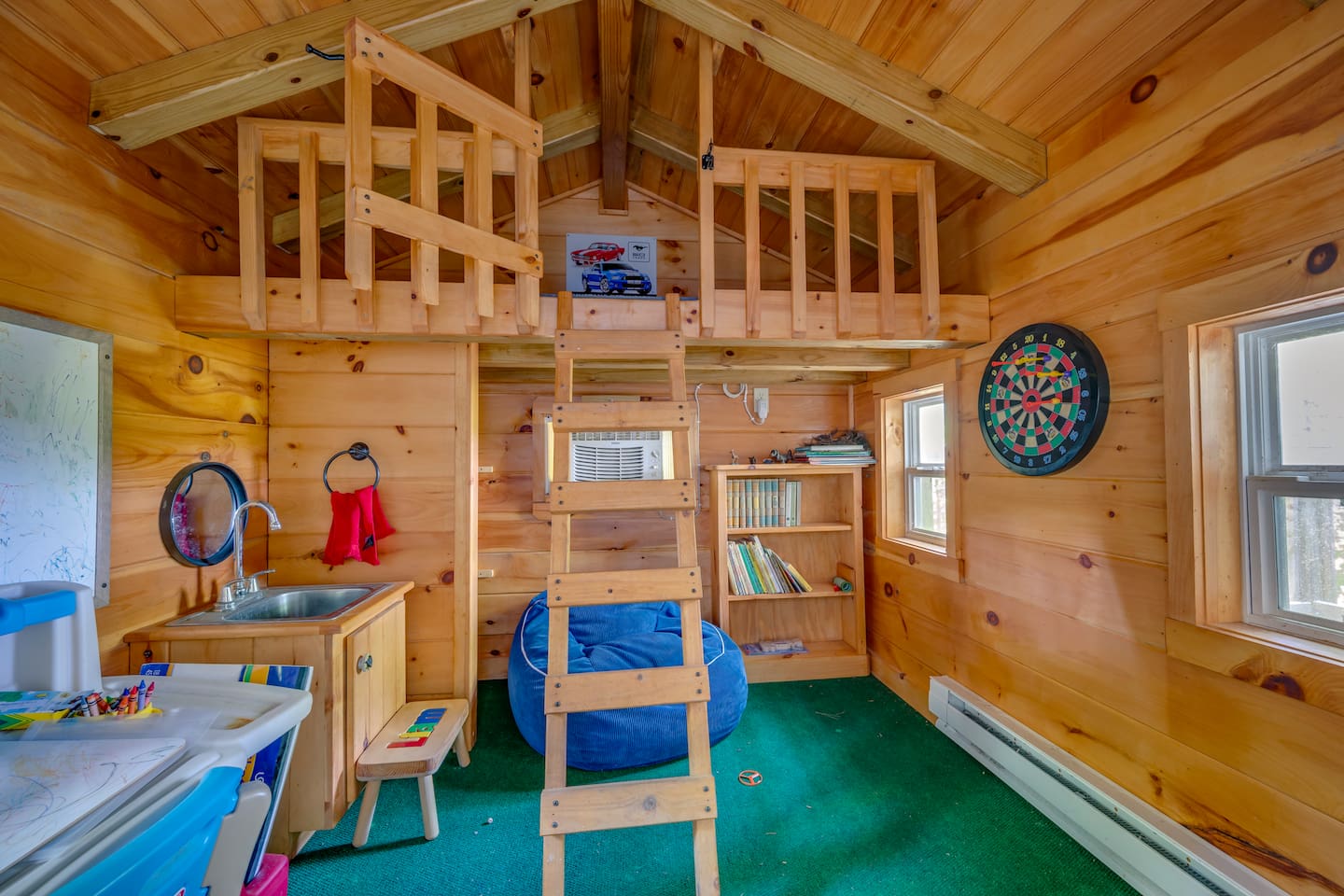 Interactive kids clubhouse in outside kids area 